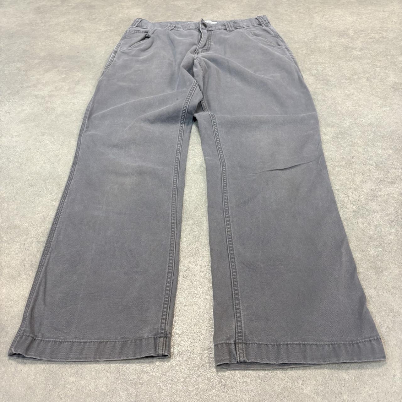 BR2701ED-U - Vintage retro essential  Carhartt Grey carpenter Trousers pants casual workwear #skater #utility #workwear #carpenter #carhartt