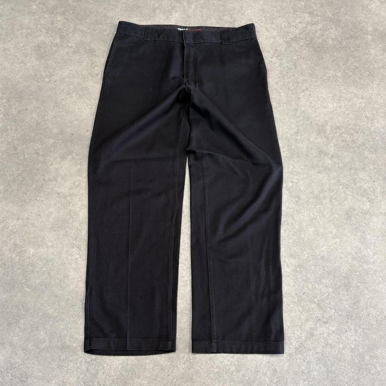 BR1011AQ-U - Vintage retro essential  Black Dickies Straight Leg Trousers pants casual workwear #skater #utility #workwear #straightleg #dickies