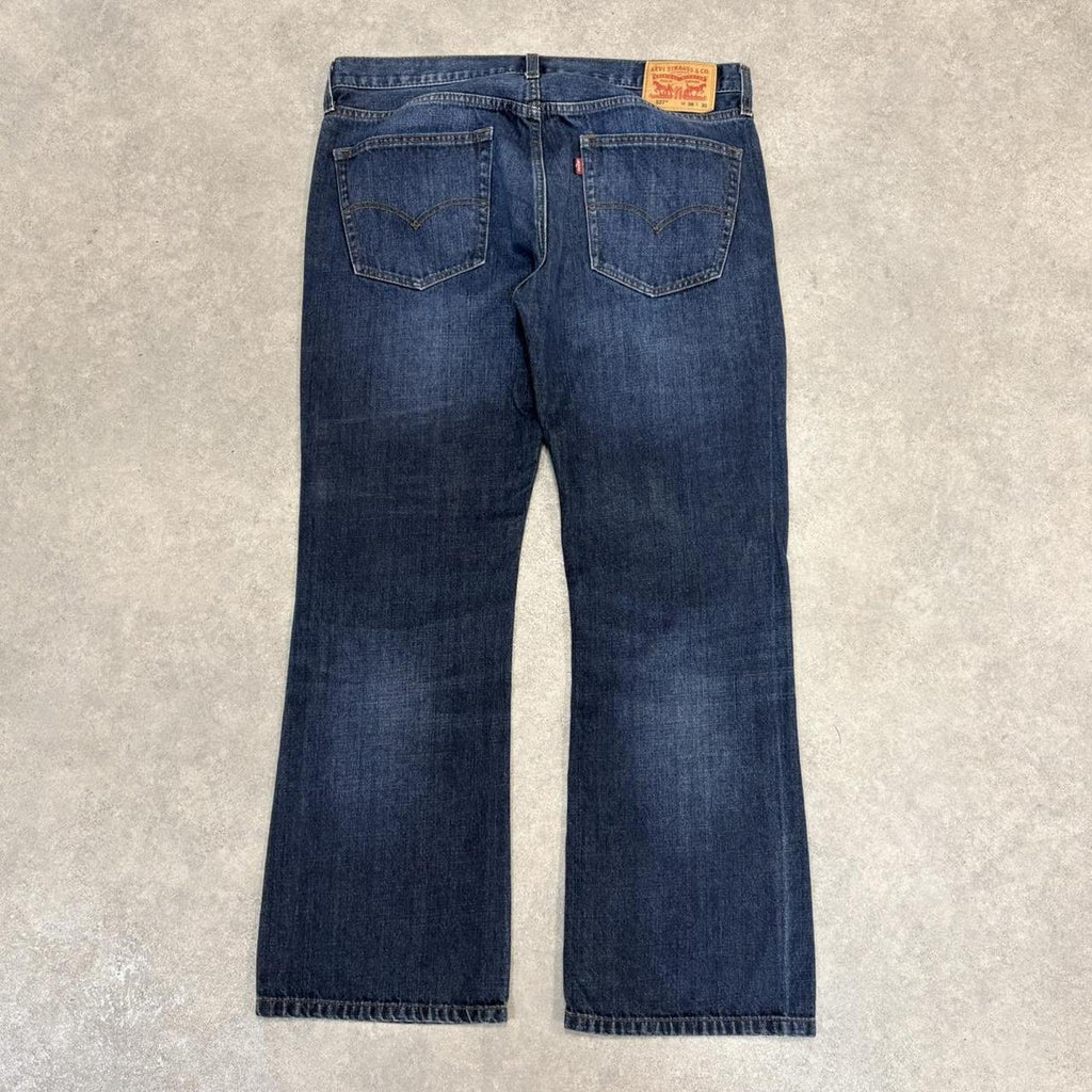 BR2401CN-U - Vintage retro Levi’s 527 Bootcut Dark Blue Wash Denim Jeans Trousers pants #denim #bootcut #levis #levis527 #jeans