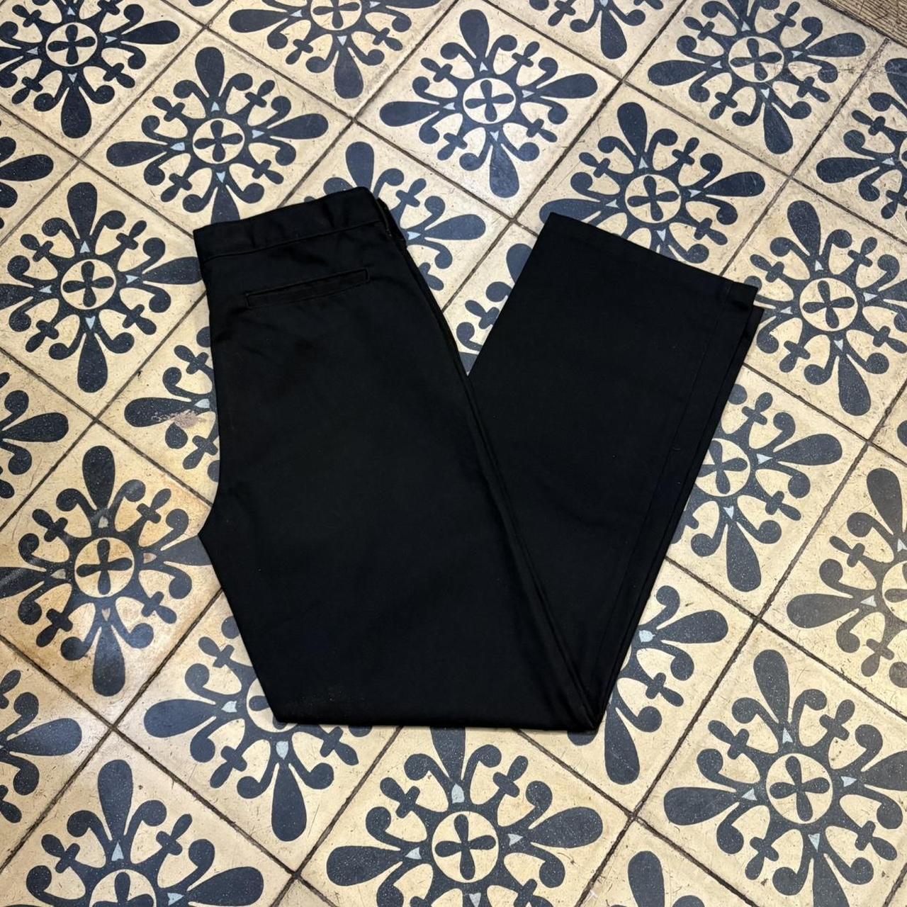 BR1011BS-F - Vintage retro essential Black Dickies Straight Leg Trousers pants casual workwear #skater #utility #workwear #straightleg #dickies