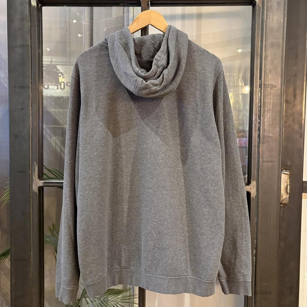 MA0202AC-P - Vintage Retro Essential Grey Nike Sweatshirt Hoodie with embroidered swoosh logo #90s #sportswear #essential #nike #y2k