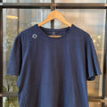 TEE464F - Vintage Retro Essential Navy MA.Strum Plain Top Tee T-shirt #90s #ma.strum #top #essential #basic