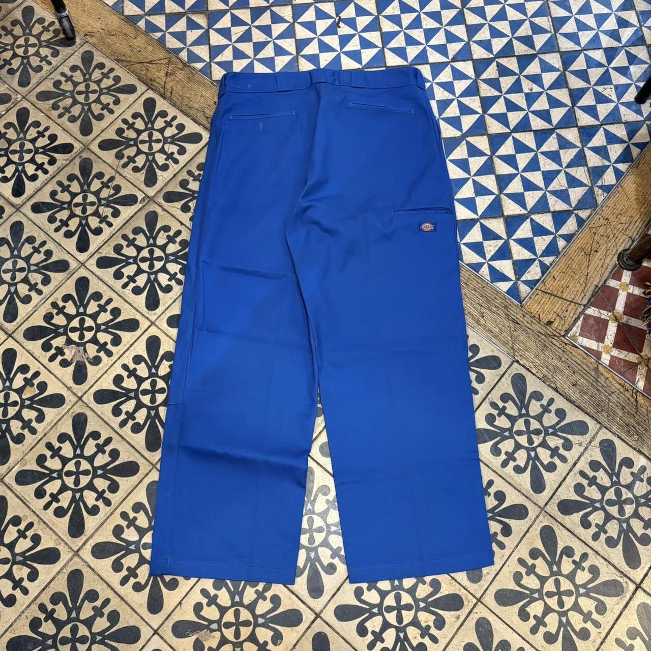 B0425A38BR - Vintage retro essential Blue Dickies Straight Leg Double Knee Trousers pants casual workwear #skater #utility #workwear #doubleknee #dickies