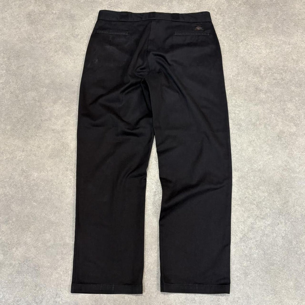 BR1912ZW-U - Vintage retro essential Black Dickies Straight Leg Trousers pants casual workwear #skater #utility #workwear #straightleg #dickies