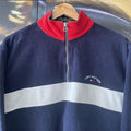 Tommy Hilfiger Chest Stripe Fleece Quarter Zip Sweatshirt