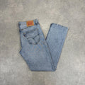 Vintage Levi's 511 Jeans Mens 34x32 Light Wash Denim Wash Straight Leg Trousers Cowboy Western USA 90s Y2K
