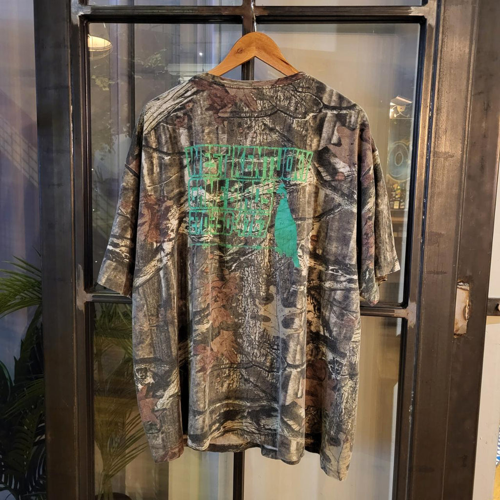 RTT135 - Vintage Retro essential RealTree Camouflage Khaki Green Brown Field Hunting graphic print Top T-Shirt Tee #realtree #utility #camo #hunting