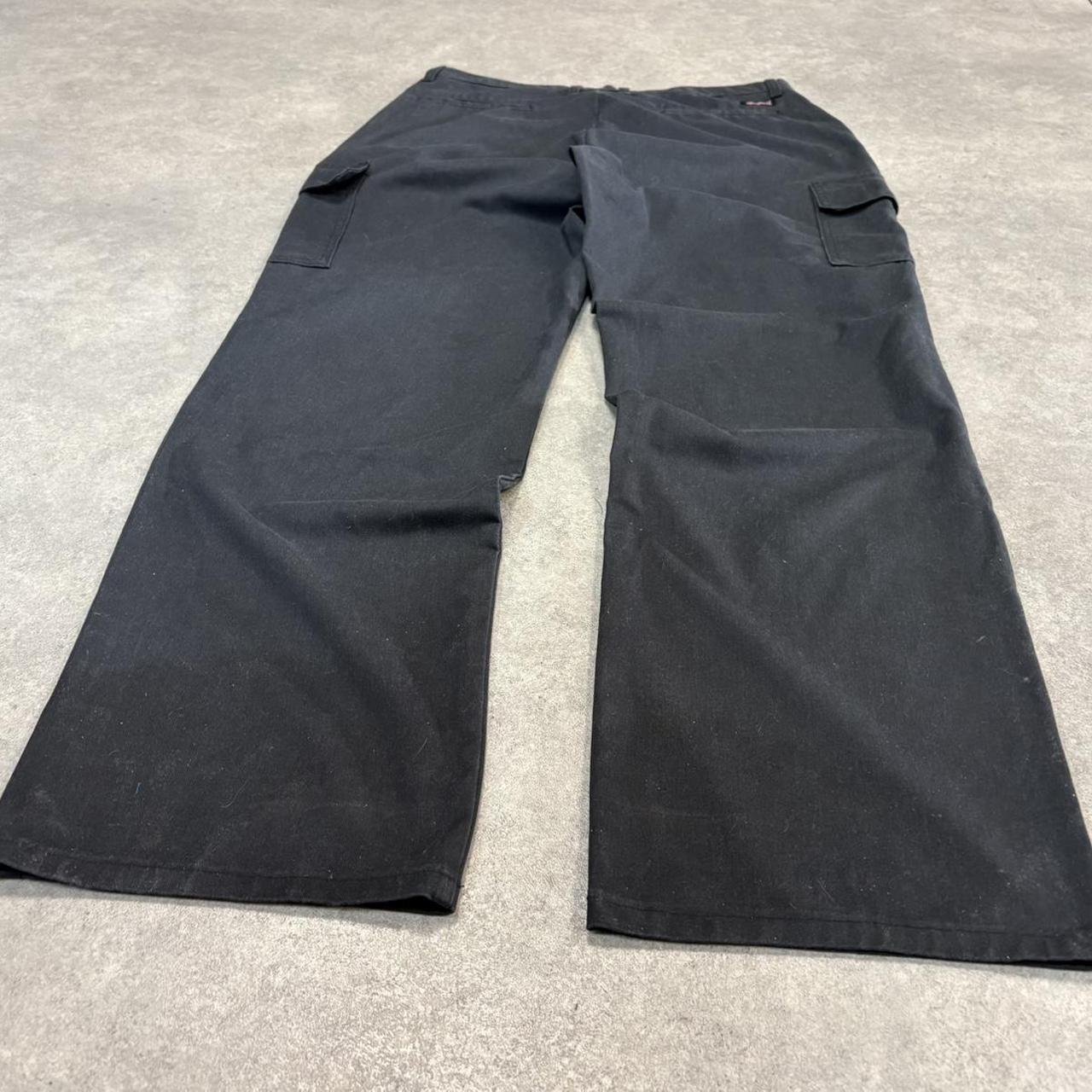 BR1912ZP-U - Vintage retro essential Black Dickies Straight Leg Cargo Trousers pants casual workwear #skater #utility #cargo #straightleg #dickies