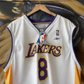 Vintage Reebok LA Lakers Jersey Mens Large White Kobe Bryant 8 Basketball Vest Top Kit BNWT 2002 Y2K
