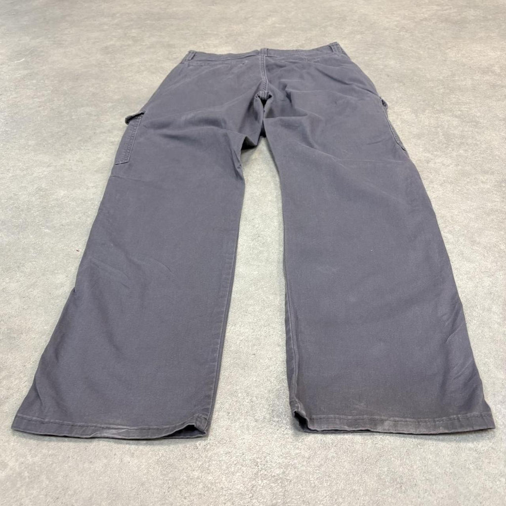 BR2701DW-U - Vintage retro essential  Grey Wrangler carpenter cargo Trousers pants casual workwear #skater #utility #workwear #carpenter #wrangler