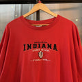 BR1803H-P - Vintage Retro Essential Red Hoosiers Indiana 2002 NCAA Basketball Final Four Embroidered Top Tee T-shirt #90s #basketball #college #ncaa #indiana
