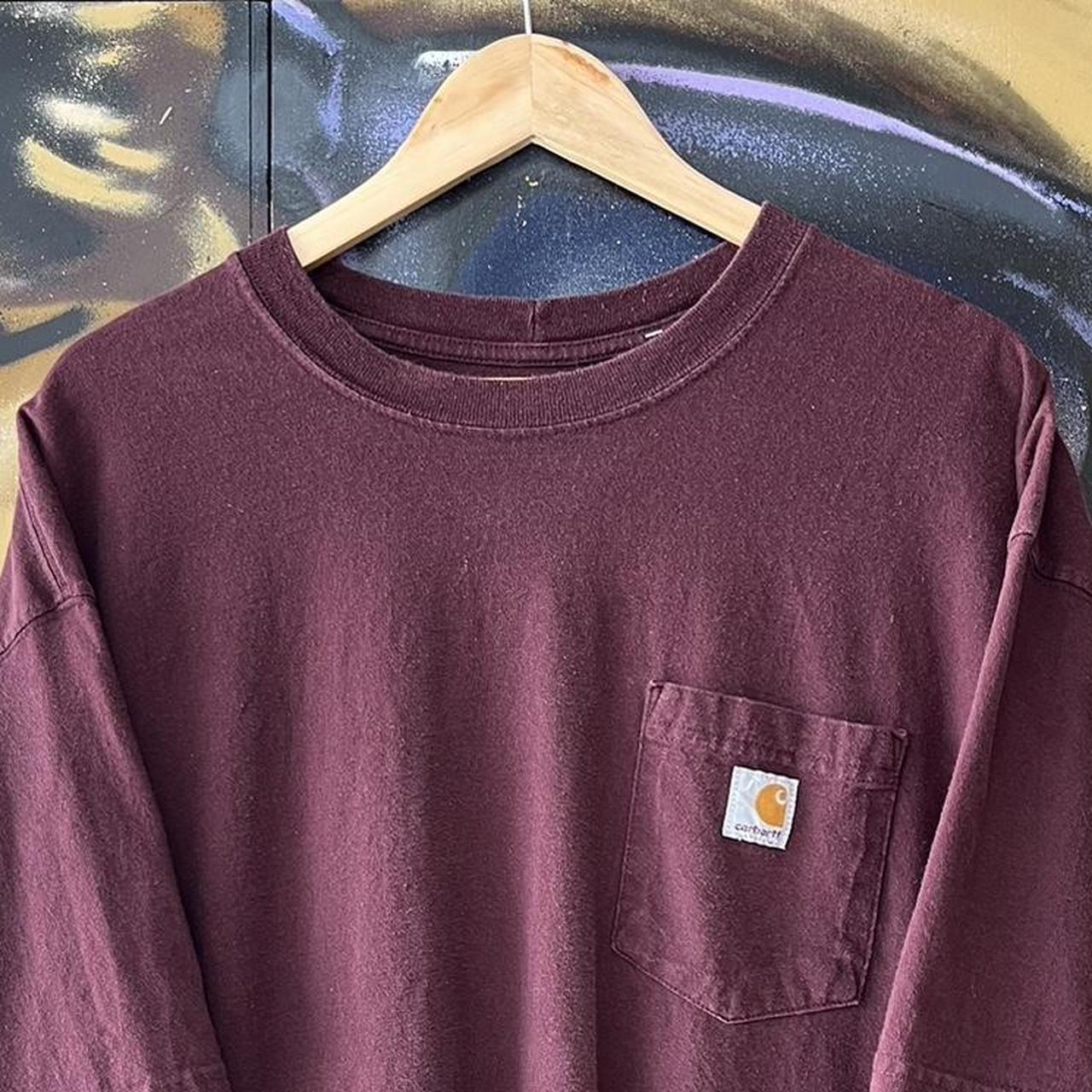 Carhartt Burgandy Pocket Tee