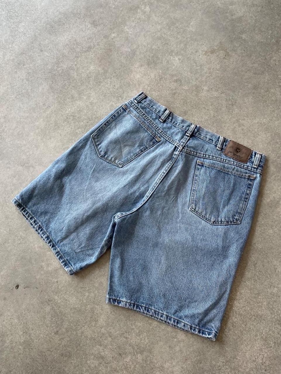 90s Mid Wash Blue Denim Jorts Shorts