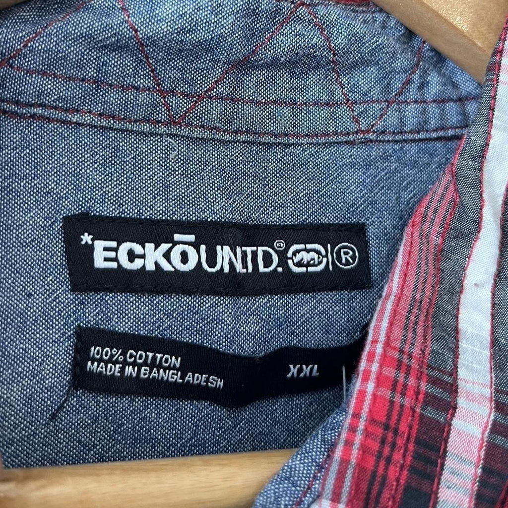 Y2K Ecko Check Short Sleeve Shirt