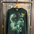 1224C45 - Vintage Retro Essential Dark Green NFL Green Bay Packers Crewneck Jumper Sweatshirt with big spellout print logo #90s #sportswear #nfl #greenbaypackers #y2k