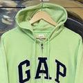 Y2K Gap Embroidered Spellout Full Zip Hoodie