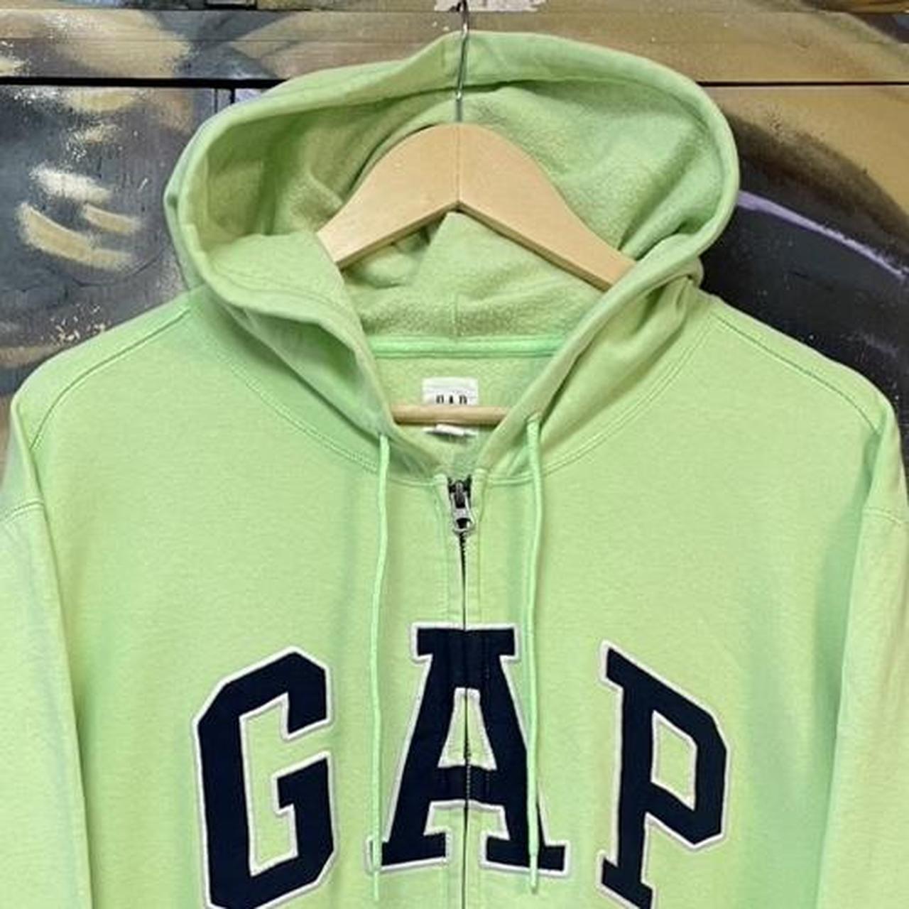 Y2K Gap Embroidered Spellout Full Zip Hoodie