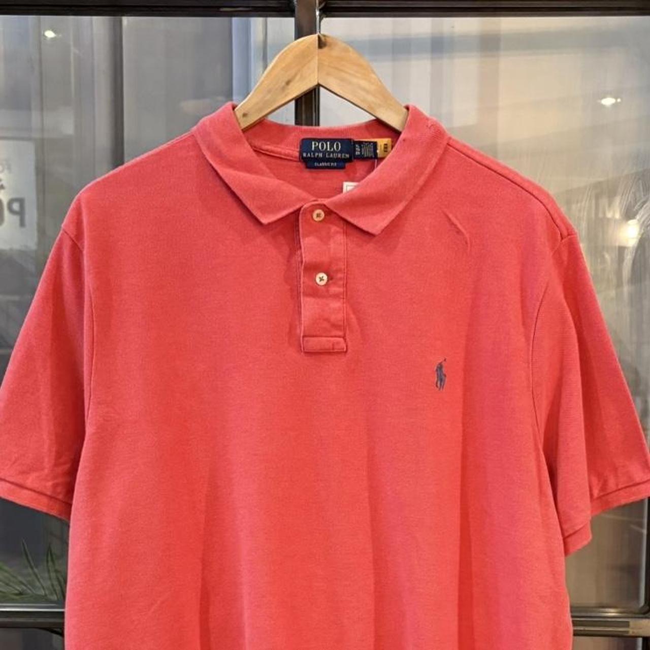 BR1209LO-P - Vintage Ralph Lauren Plain Pink Short Sleeve collared button up polo shirt top #Y2K #preppy #chiefkeef #smartcasual #oldmoney