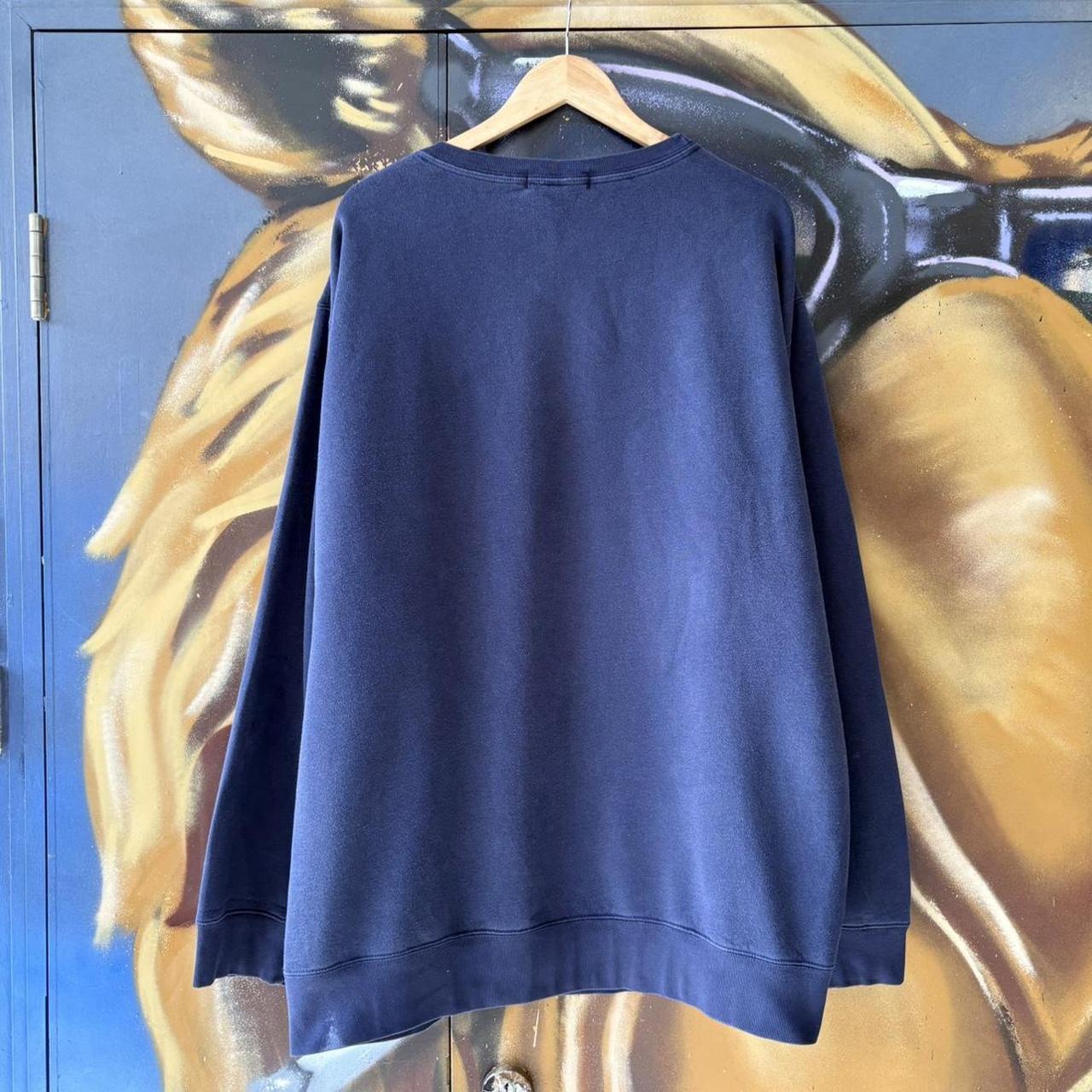 MA0109JD-U - Vintage Retro Essential Navy Polo Ralph Lauren Crewneck Jumper Sweatshirt with embroidered logo #90s #casual #poloralphlauren #preppy