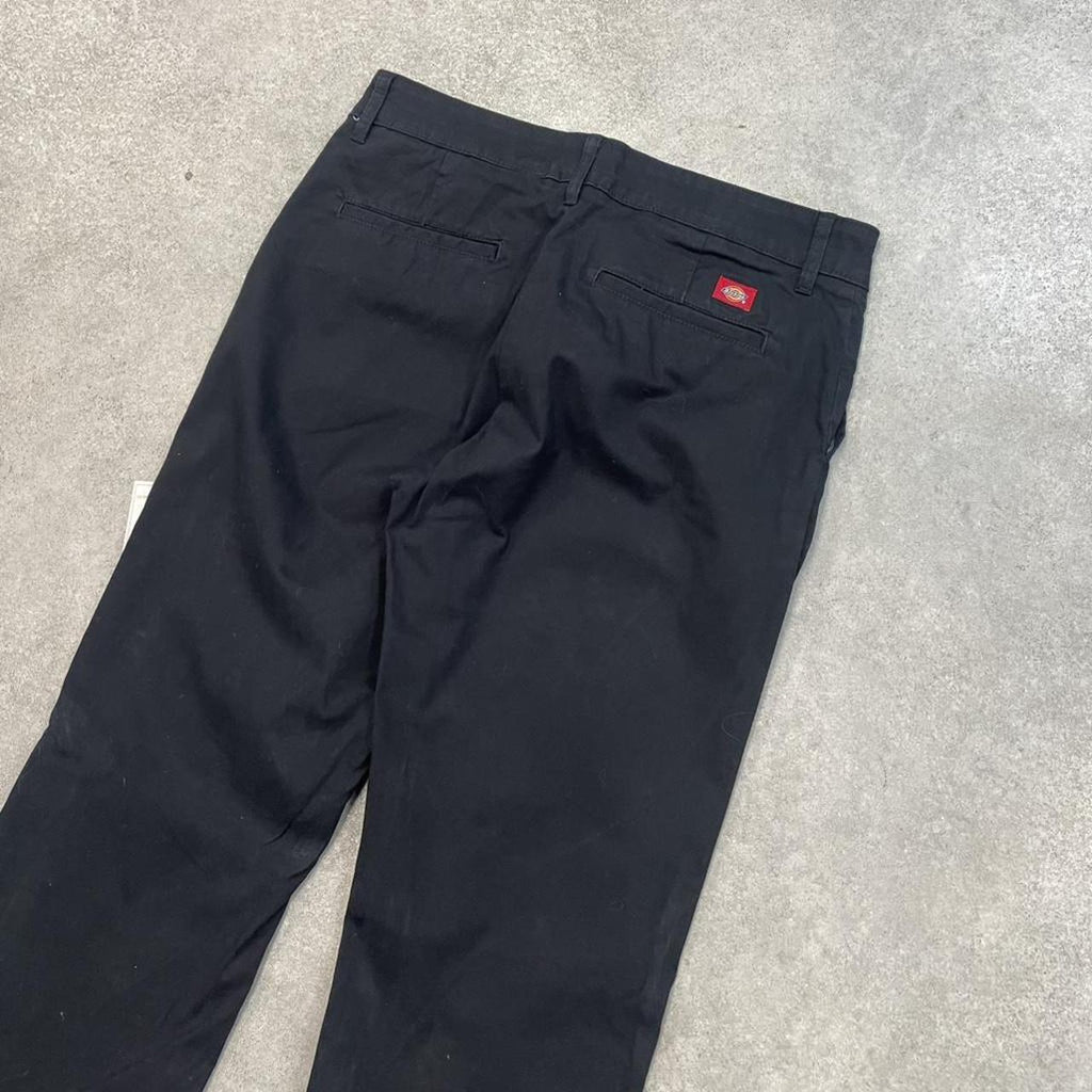 Dickies Black Chino Skater Trousers Workwear Pants