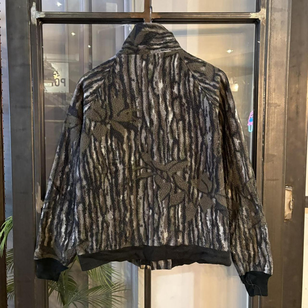 BR2306EX-F - Vintage Retro Essential Original Realtree Camouflage Khaki Green Brown Field Hunting graphic print Full Zip Up Fleece Sweatshirt #realtree #hunting #camo #utility
