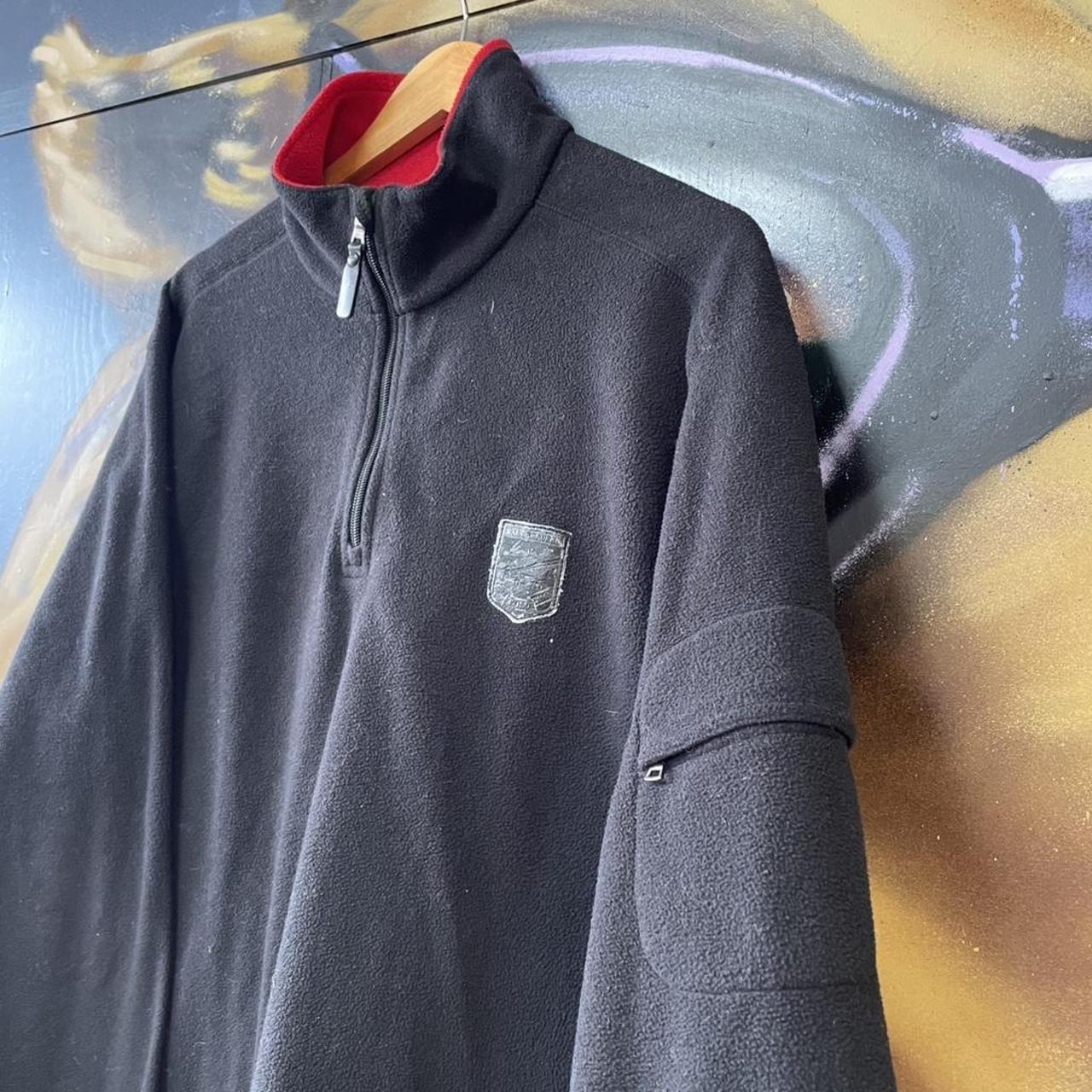 90s Ralph Lauren Crest Logo Quarter Zip Fleece Sweatshirt