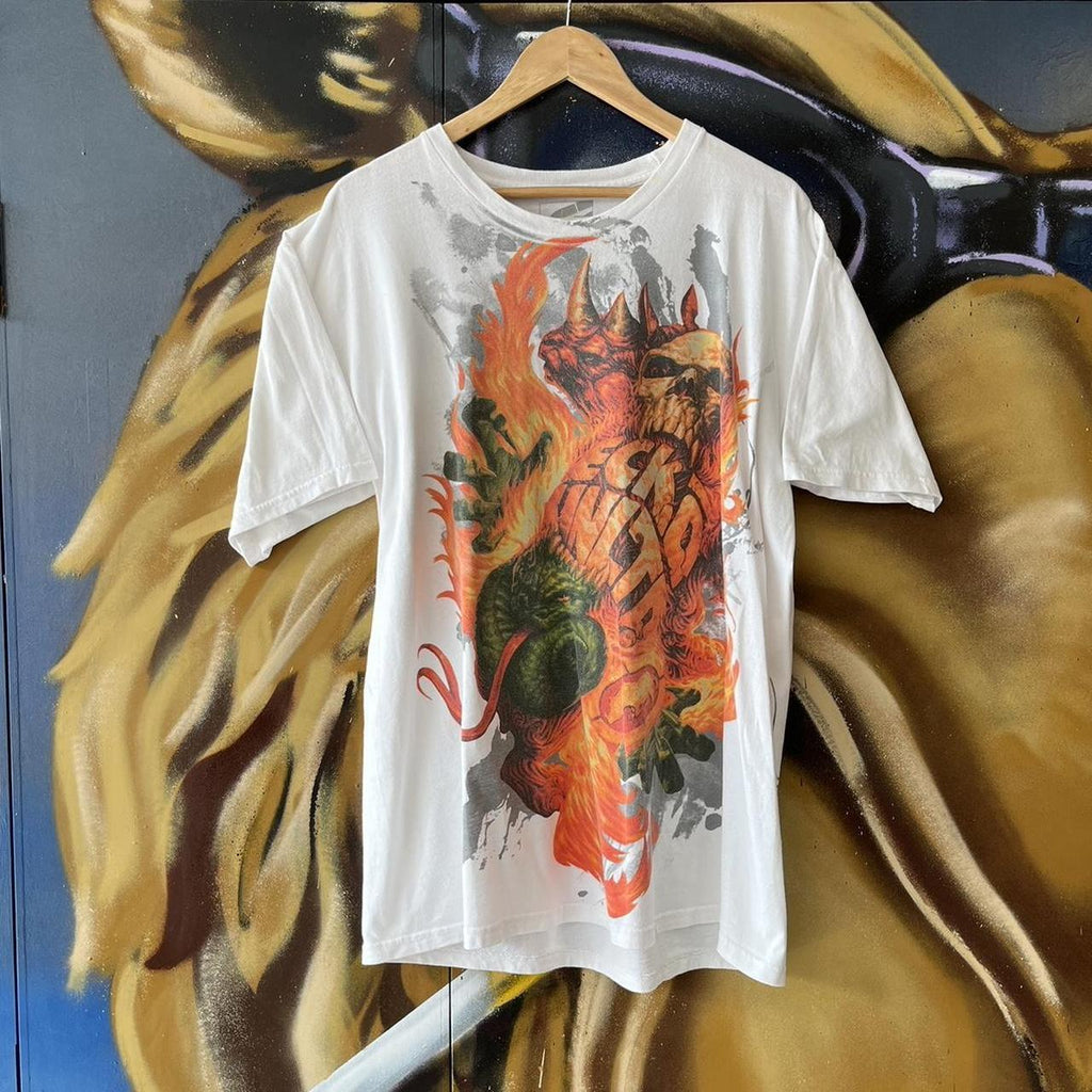 Ecko Unltd Flame Y2K AOP Graphic Tee