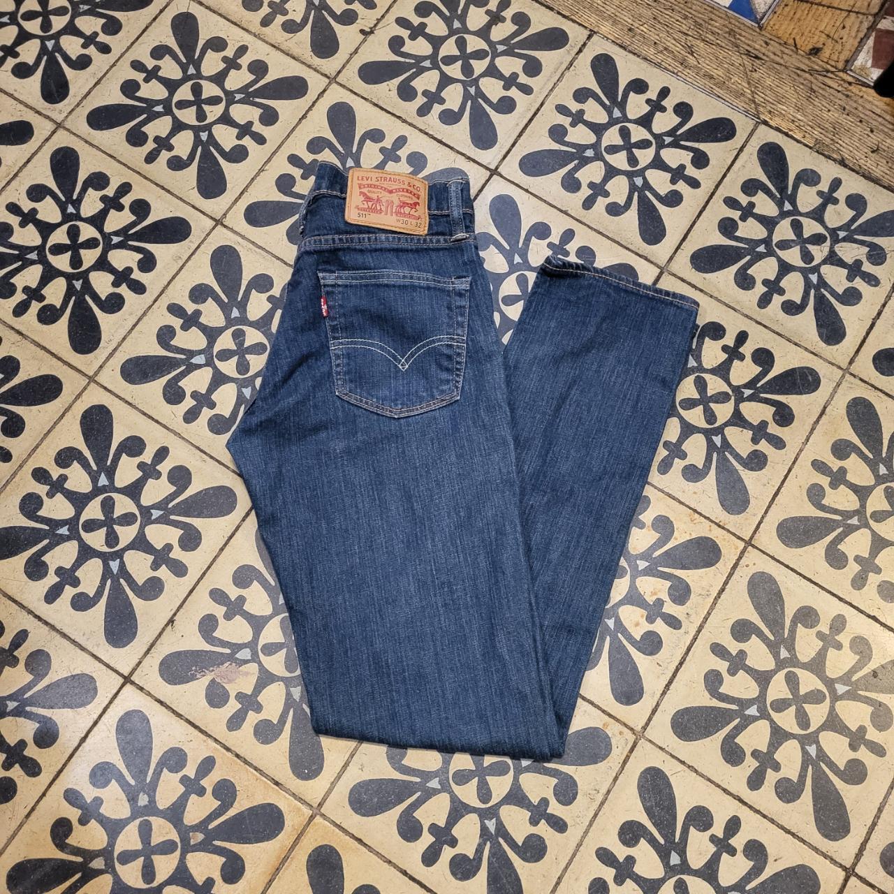 JNS216BR - Vintage retro essential Levi’s 511 Blue Wash Denim Jeans Trousers pants #denim #levis #slimfit #levis511 #skater