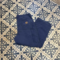TRW475F-P - Vintage retro essential Navy Carhartt Carpenter Cropped Trousers pants casual workwear #skater #utility #workwear #carpenter #carhartt