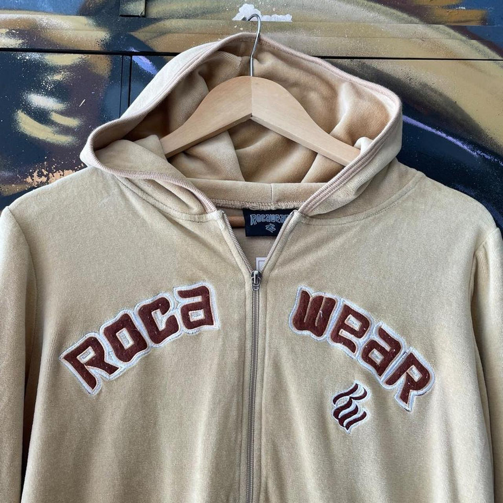 Y2K Rocawear Velour Full Zip Hoodie