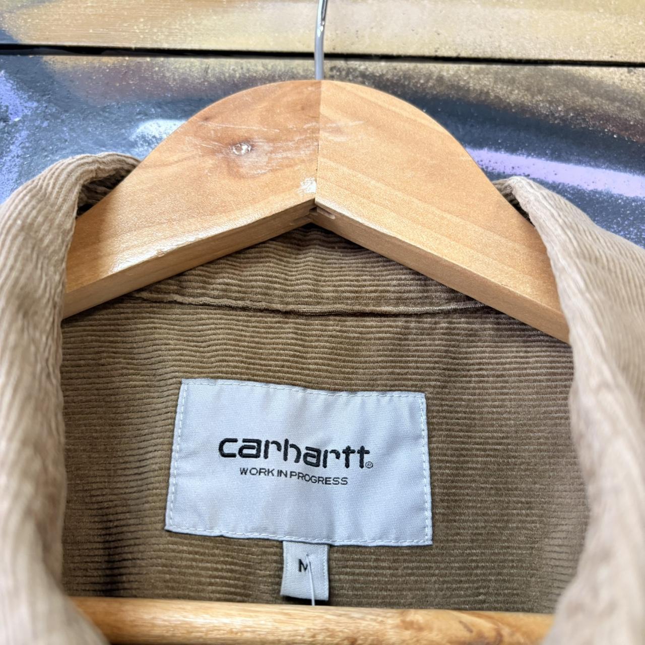 Vintage Carhartt Madison Corduroy Shirt Mens Medium Brown Button Down Workwear 90s Y2K
