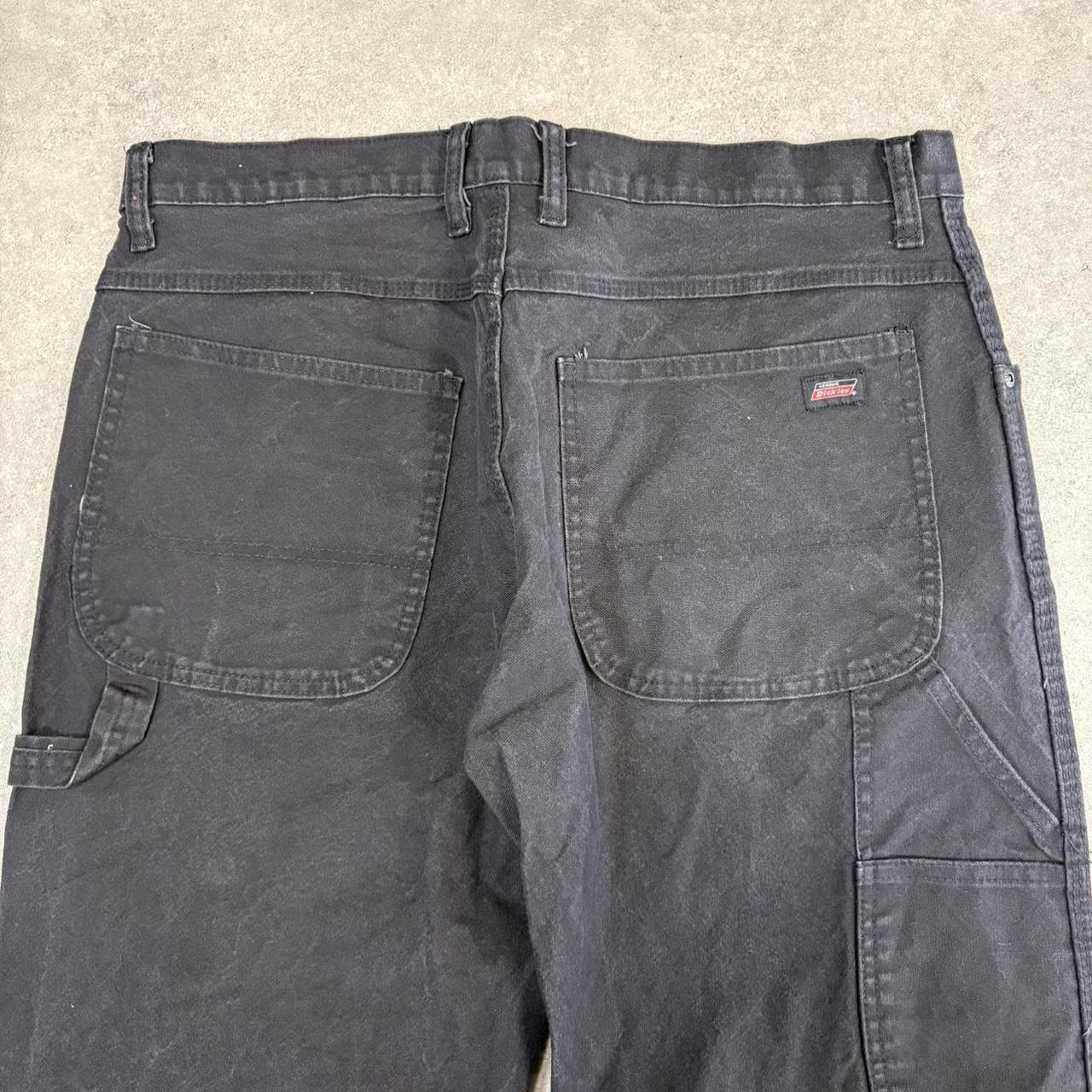 Vintage Dickies Jeans Mens 34x34 Black Carpenter Pants Trousers Straight Leg Skate Workwear Y2K 90s