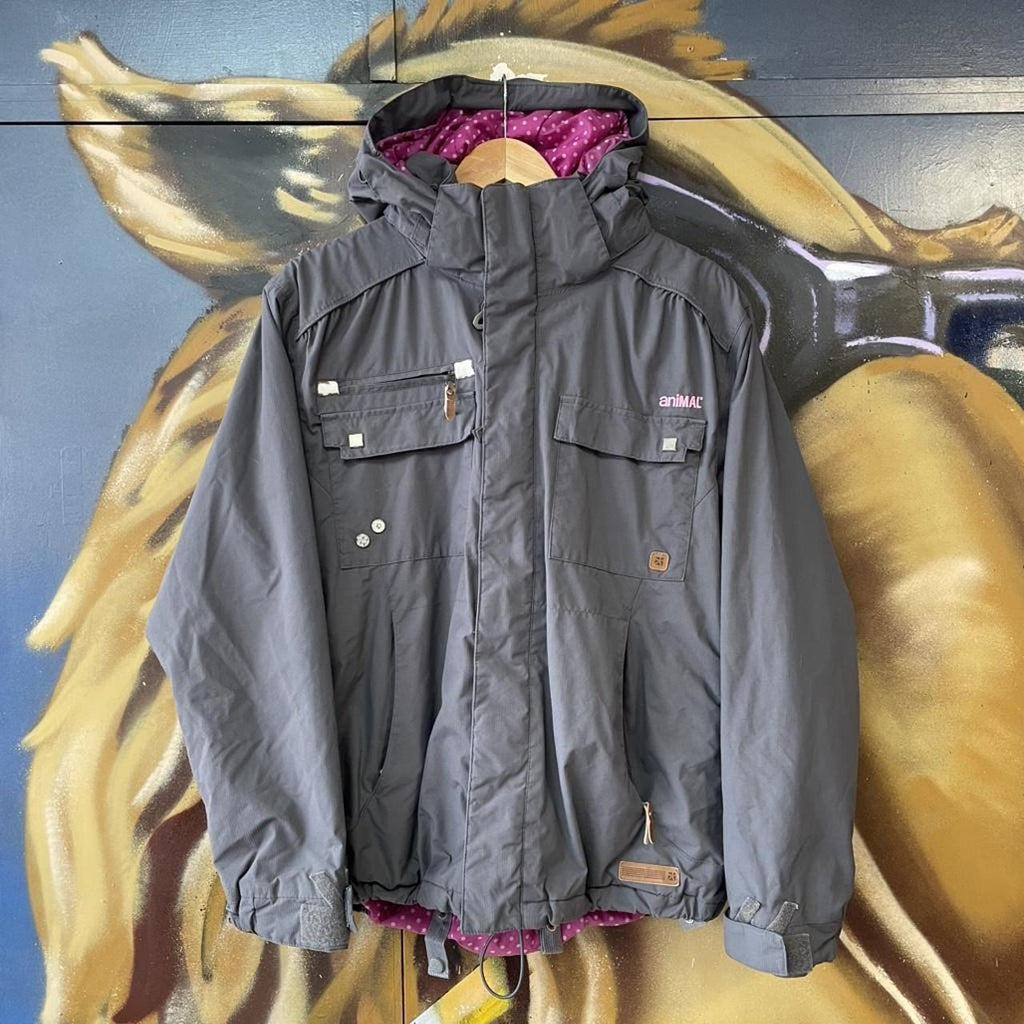 Y2K Animal Techy Hooded Ski Jacket