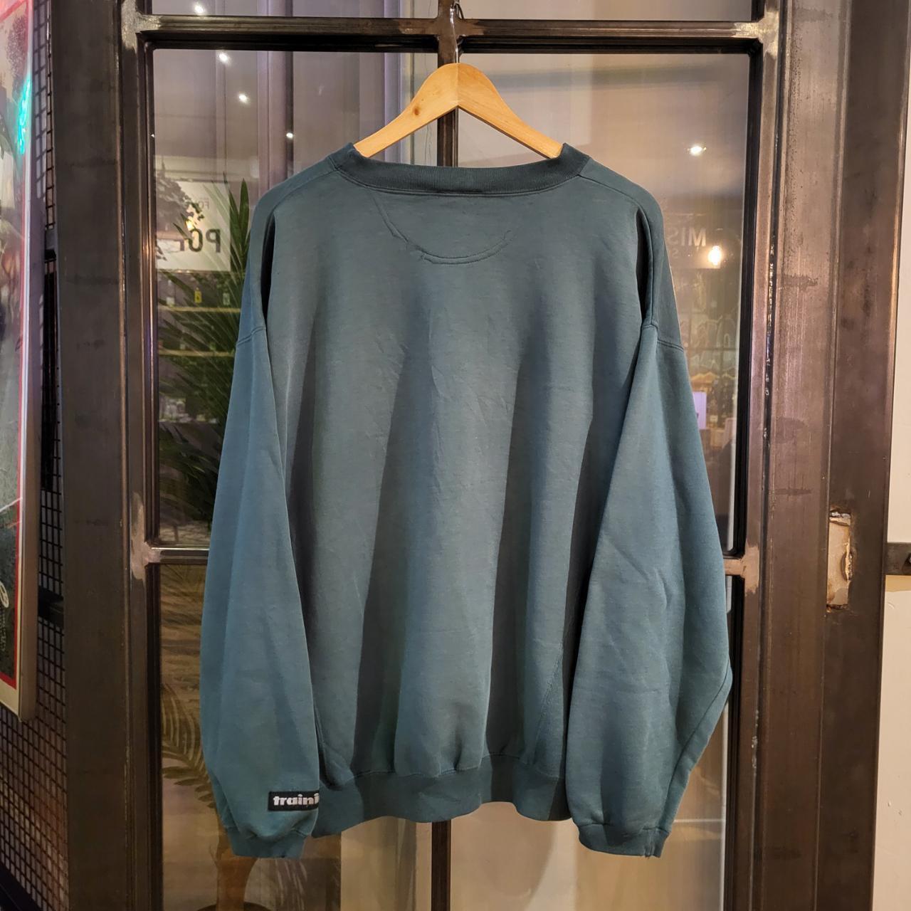 SWT103 - Vintage retro green essential Adidas Training Phys Ed Dept. patched Print sweatshirt jumper crewneck with logo #adidas #sportswear #casual
