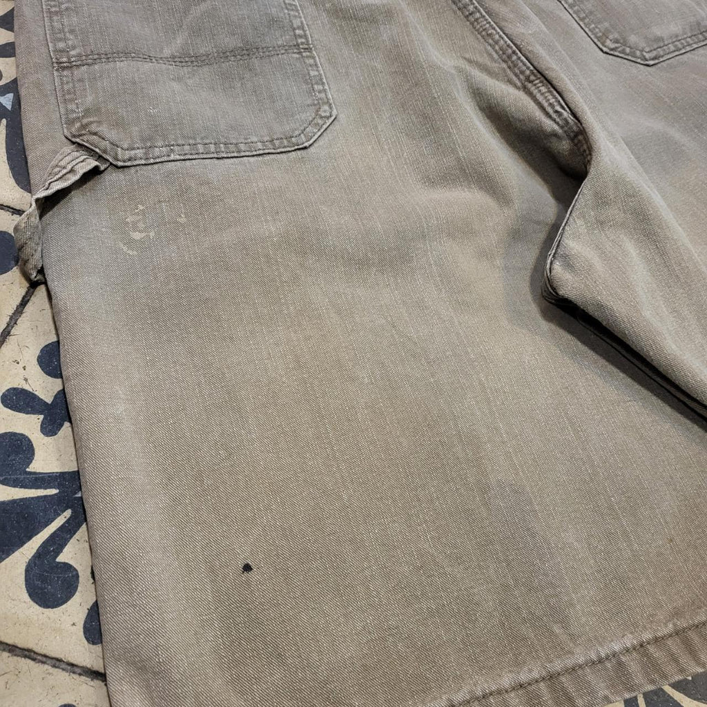 JRT1221 - Vintage Retro Wrangler Baggy Light Brown Denim Carpenter Shorts Jorts #hiphop #y2k #wrangler #skater