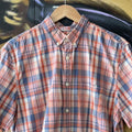 Checkered Short Sleeve Button Up Shirt