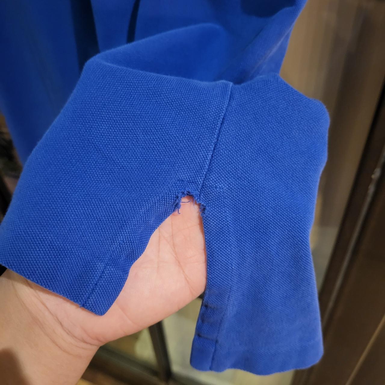 POL207 - Vintage Ralph Lauren Blue Polo Shirt Short Sleeve collared button up top #Y2K #preppy #chiefkeef #golf #oldmoney