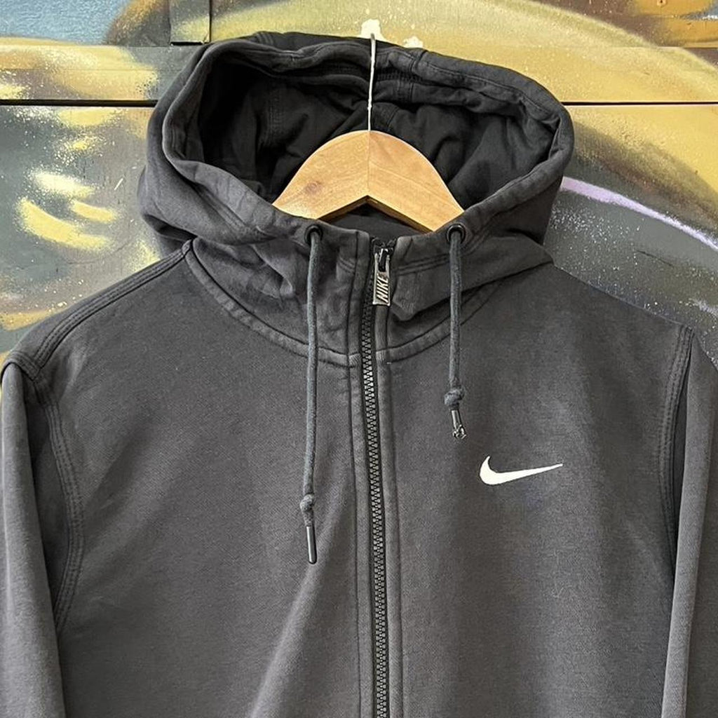 Nike Essential Small Embroidered Swoosh Full Zip Up Hoodie