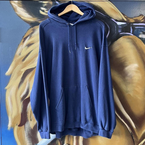 90s Nike Small Embroidered Swoosh Logo Hoodie