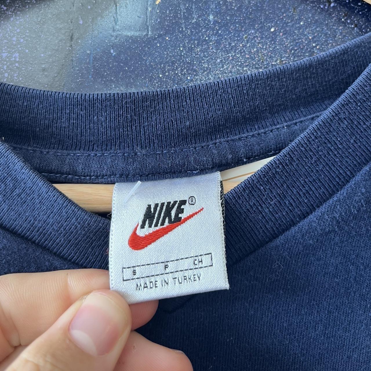 90s Nike Navy Swoosh Logo Tee