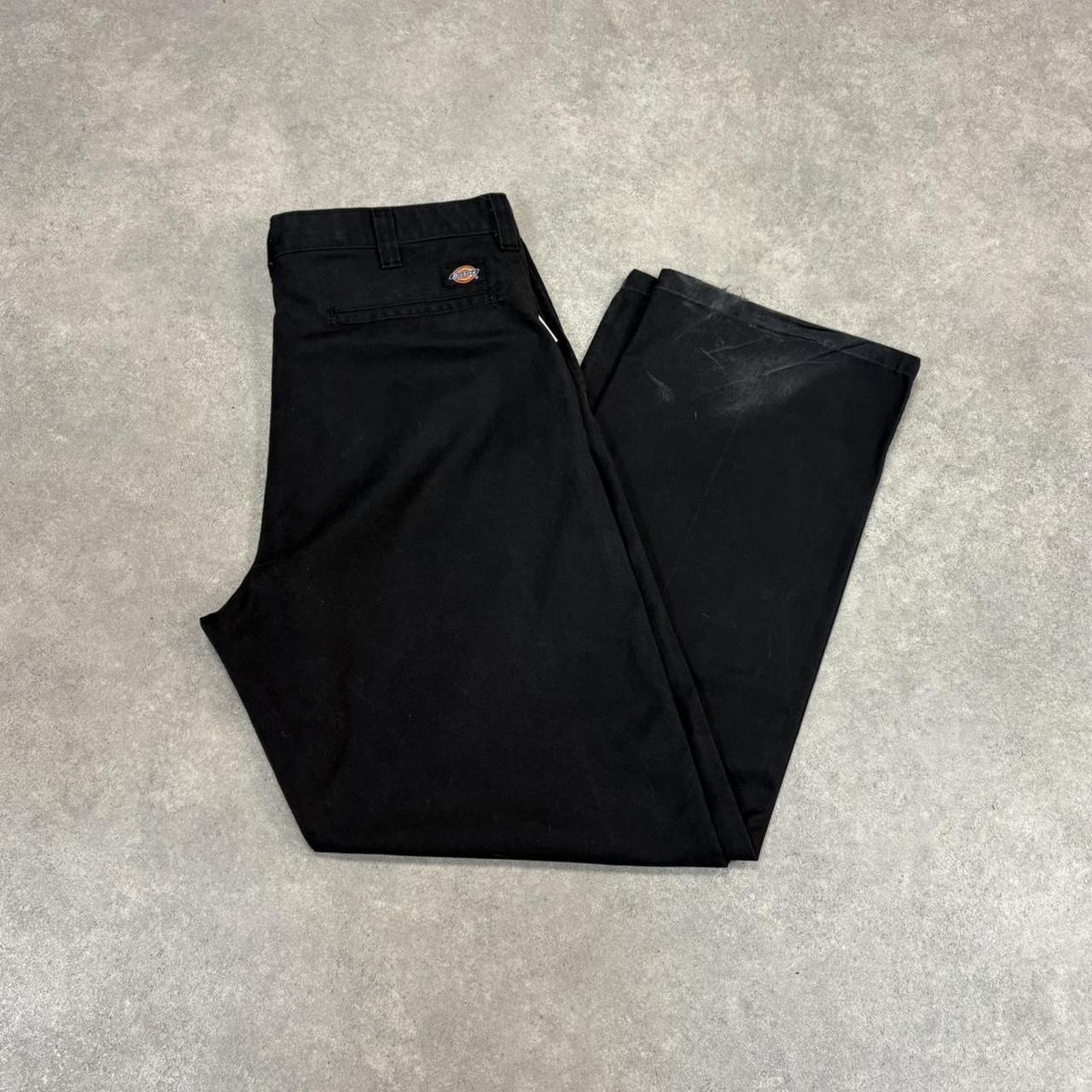 BR1912AAN-U - Vintage retro essential Black Dickies Straight Leg Trousers pants casual workwear #skater #utility #workwear #straightleg #dickies