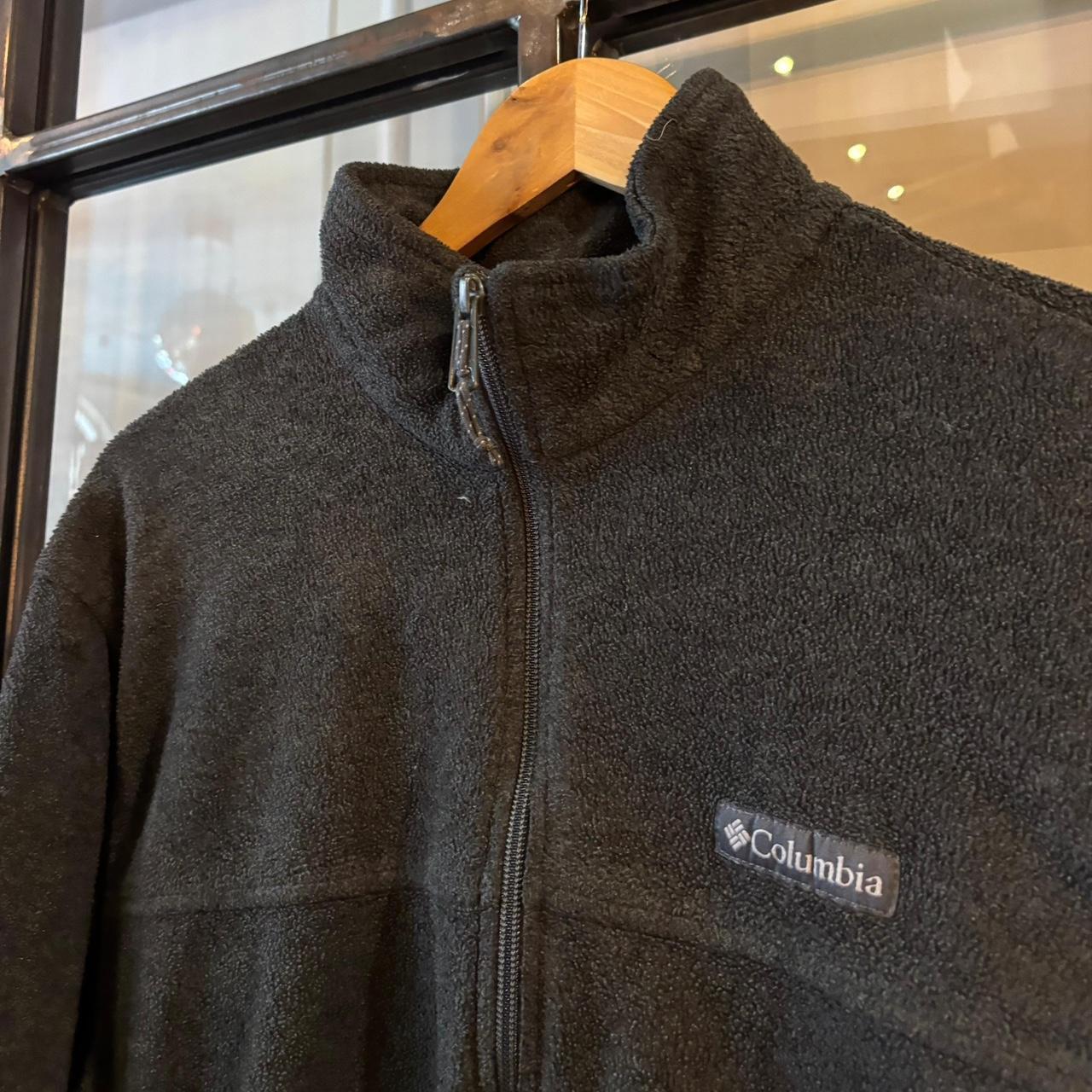 SWT623F - Vintage retro essential Dark Grey Columbia full zip up outdoor sweatshirt fleece jacket #columbia #outdoor #expedition #hike #gorpcore
