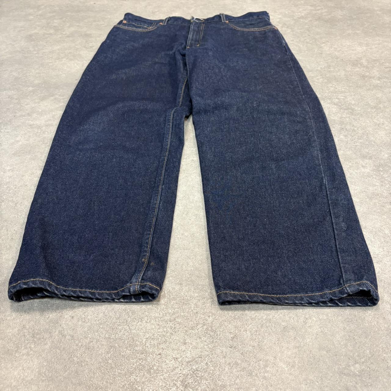 Vintage Dark Blue Wash Levi’s 550 Jeans Mens 36” Relaxed Fit Denim Trousers Skate Western Vintage Y2K 90s
