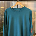 TEE522P - Vintage Retro Essential Teal Carhartt Longsleeve Graphic Print Top Tee T-shirt #skater #workwear  #carhartt #y2k #longsleeve