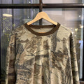RTT261 - Vintage Retro essential RealTree Camouflage Khaki Green Brown Field Hunting graphic print Longsleeve Top T-Shirt Tee #realtree #camo #utility #hunting #longsleeve