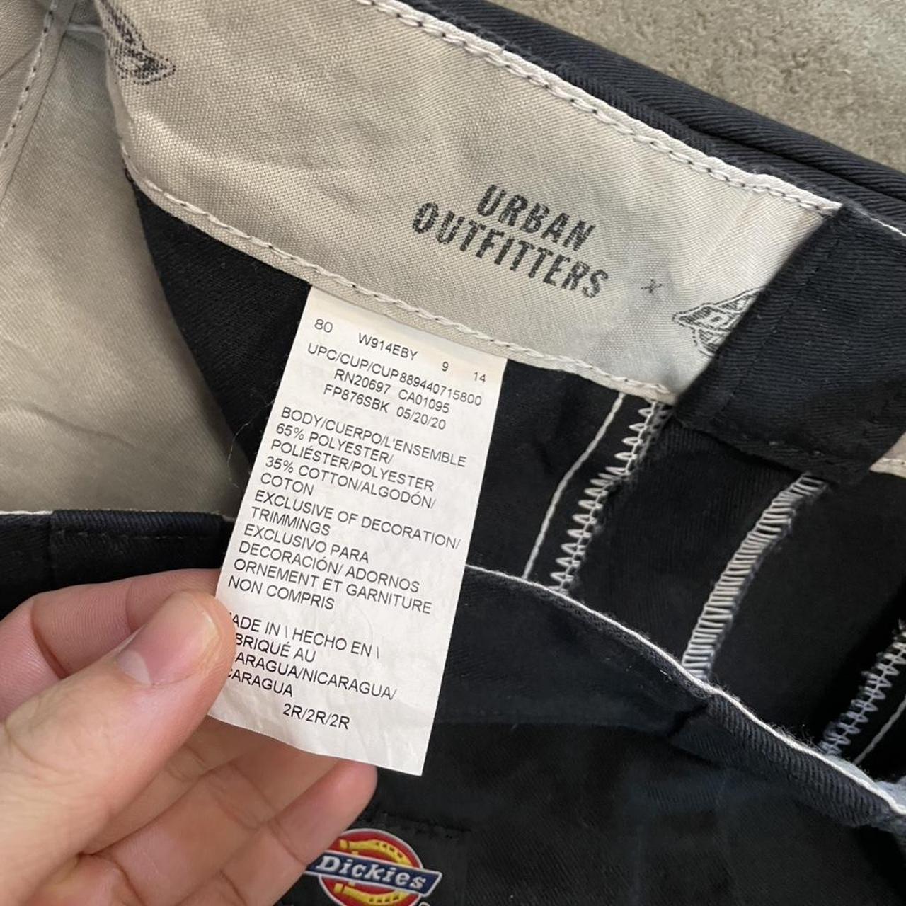 Dickies Black Chino Skater Trousers Workwear Pants