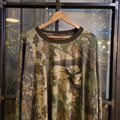 RTT168 - Vintage Retro essential adult mens RealTree Camouflage Khaki Green Brown Field Hunting graphic print Top T-Shirt Tee Wide Boxy Cropped Fit 90s y2k style