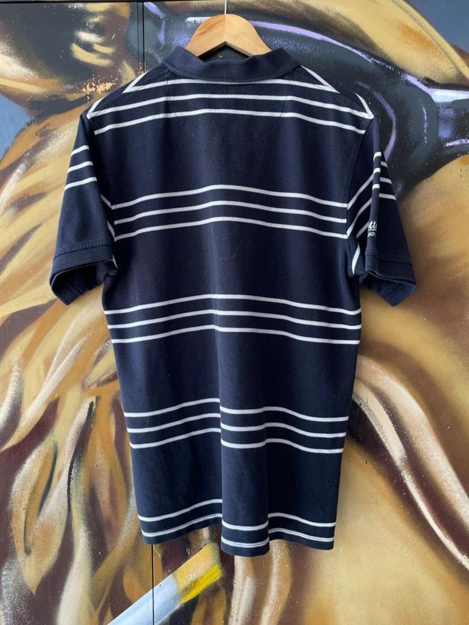 6 Nations Rugby Badges Stripe Polo Tee