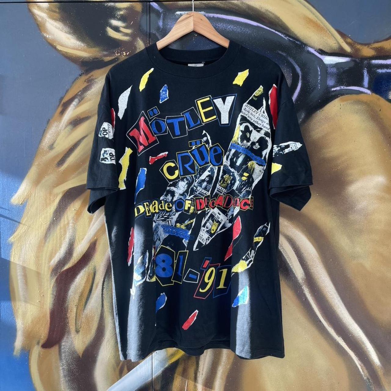 1991 Motley Crue ‘Decade of Decadence’ AOP Graphic Tee