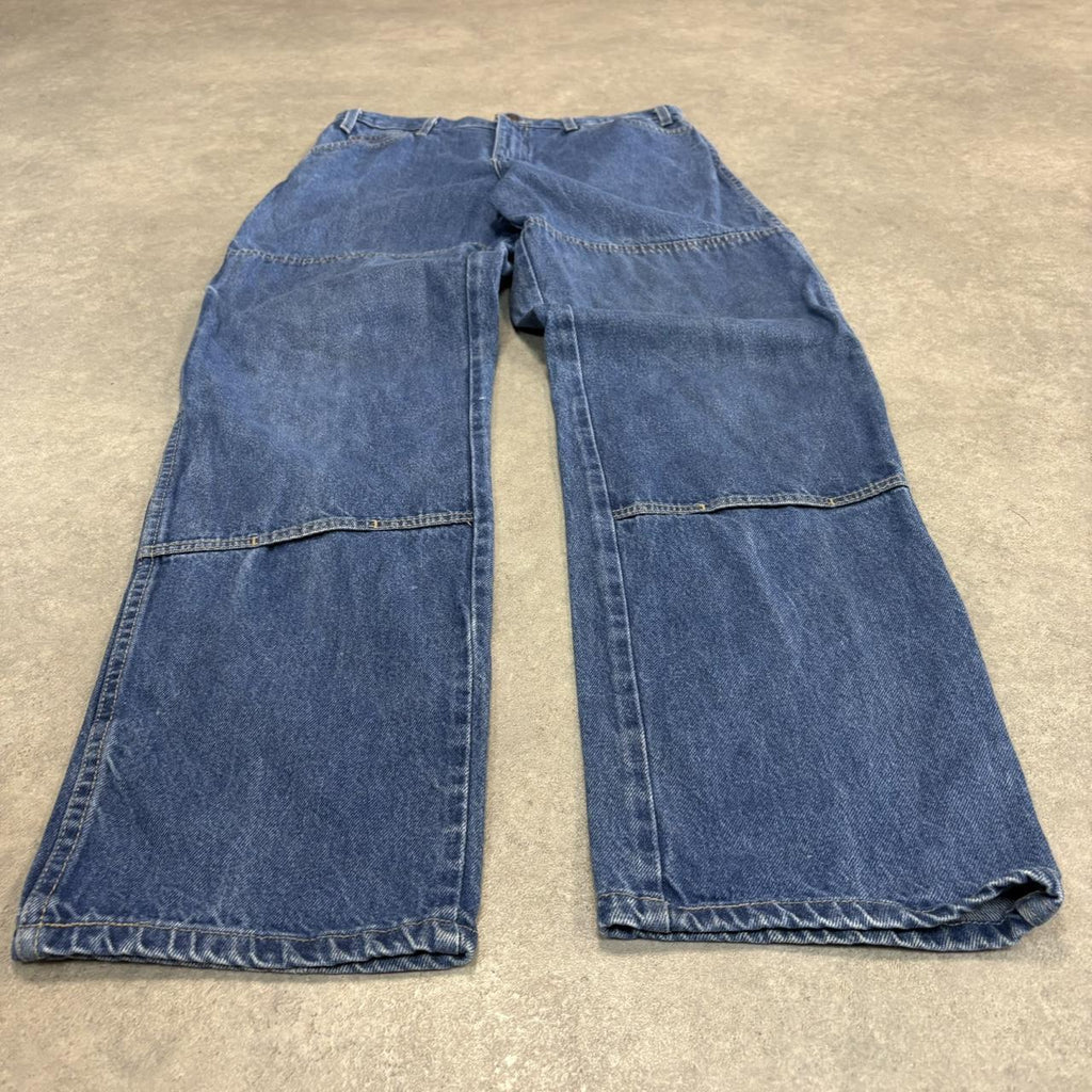Vintage Blue Was Dickies Double Knee Carpenter Jeans Mens 32” Straight Leg Denim Trousers Skate Western Vintage Y2K 90s
